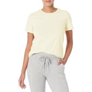 Russell Athletic Women's Solid Basic Short Sleeve Tee Vintage White Sz XS